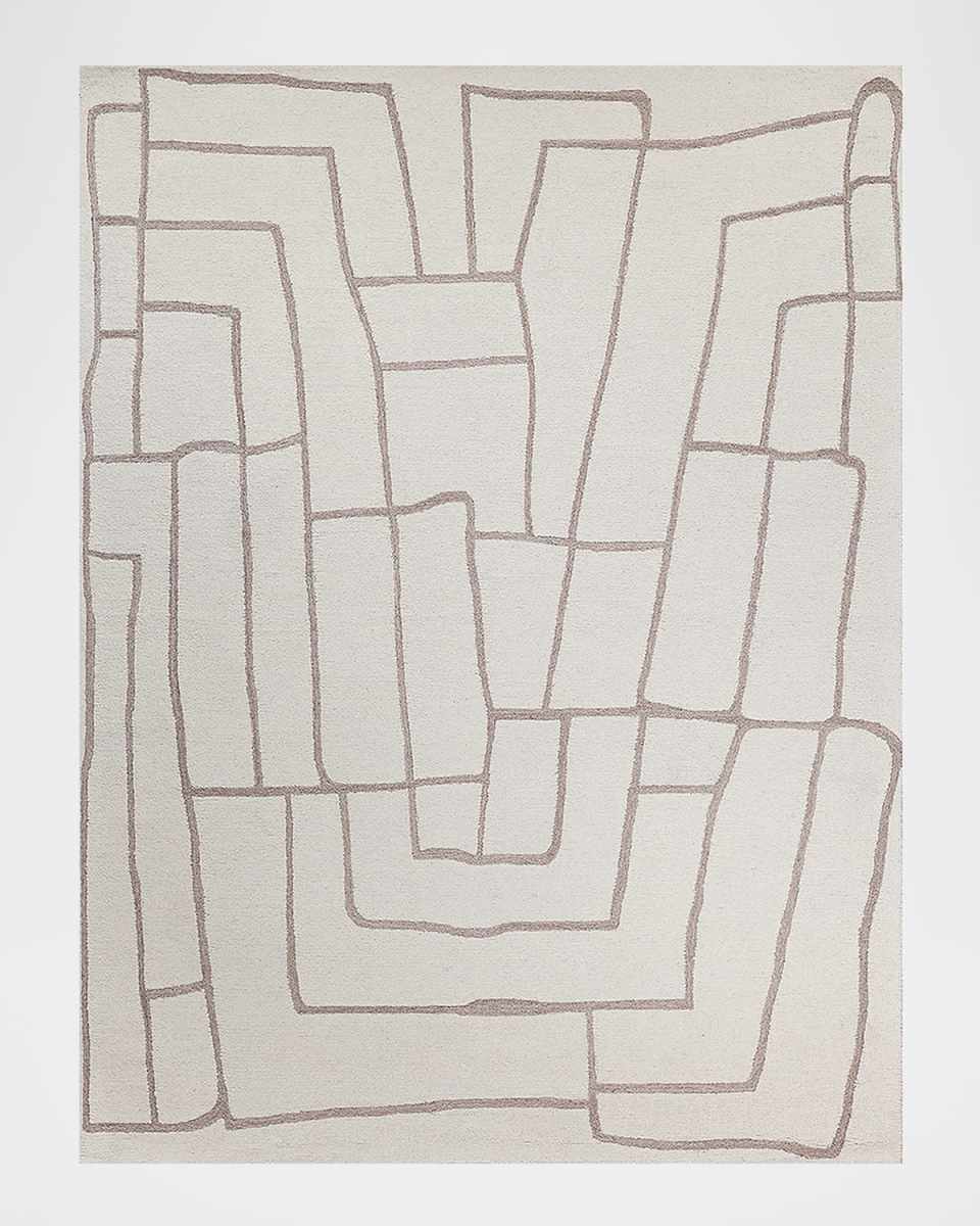 Tangiers Hand-Tufted Ivory/Beige Rug, 5' x 8'